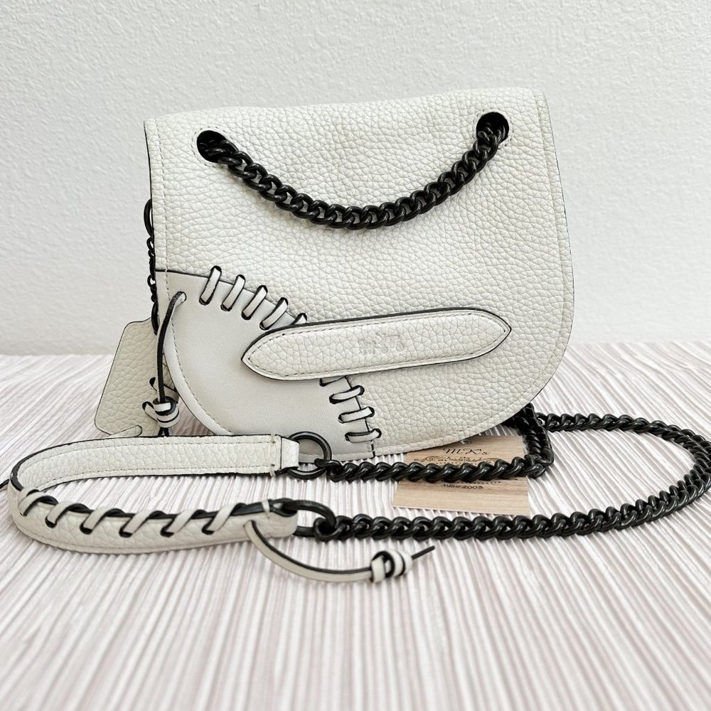 Coach Rip n Repair Shadow Crossbody 36976 Parchment Leather - Excellent